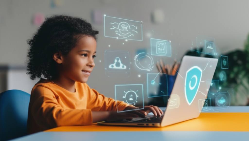Child protected from online dangers